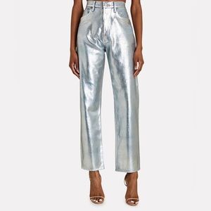 Agolde 90s pinch waist tin foil